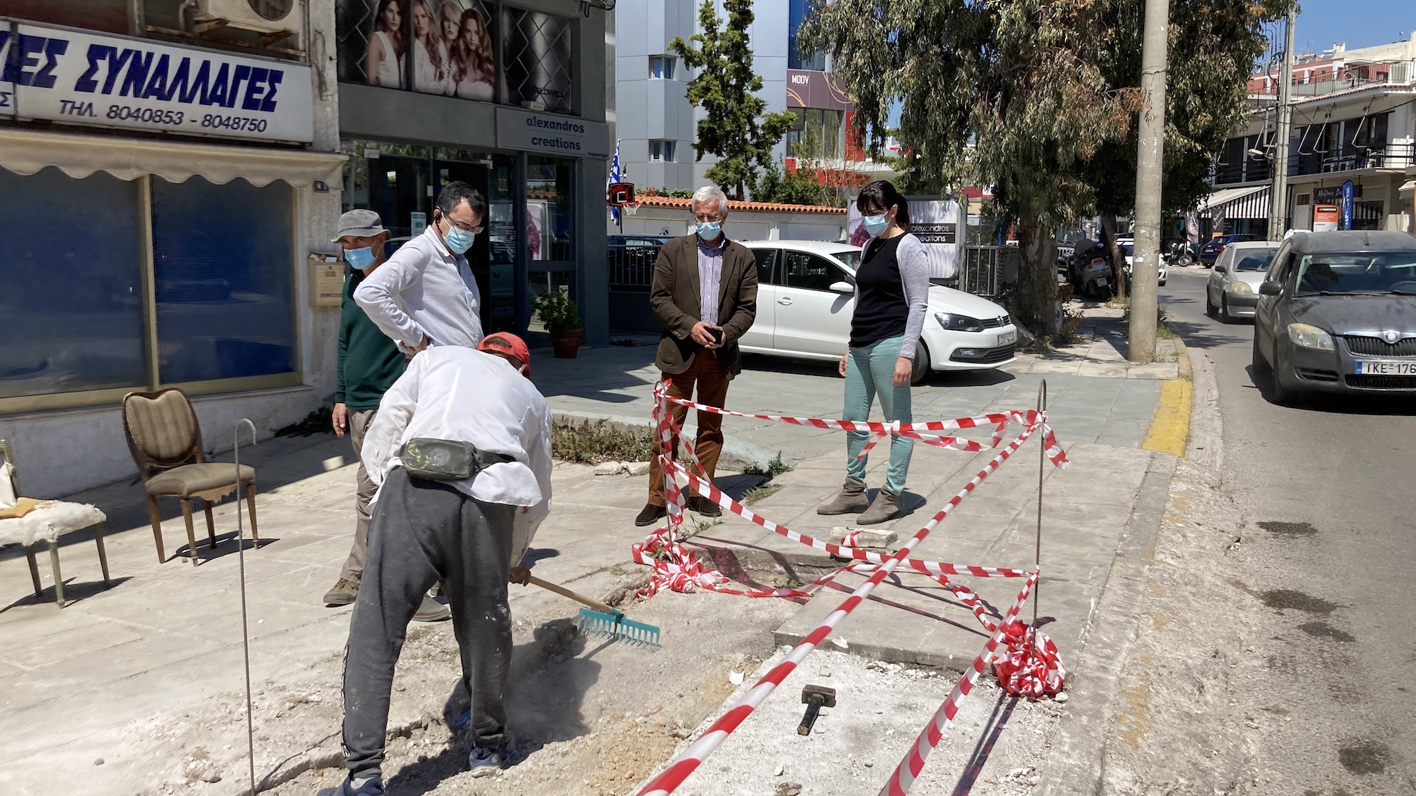 Ξεκίνησε ο Δήμος Πεντέλης το έργο της ανακατασκευής και συντήρησης πεζοδρομίων σε κεντρικά σημεία της πόλης