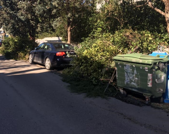 Συνεργεία του ΔΕΔΔΗΕ μετά από υπόδειξη του Δήμου Πεντέλης κλαδεύουν δένδρα που ακουμπούν σε καλώδια ηλεκτροδότησης μέσης τάσης